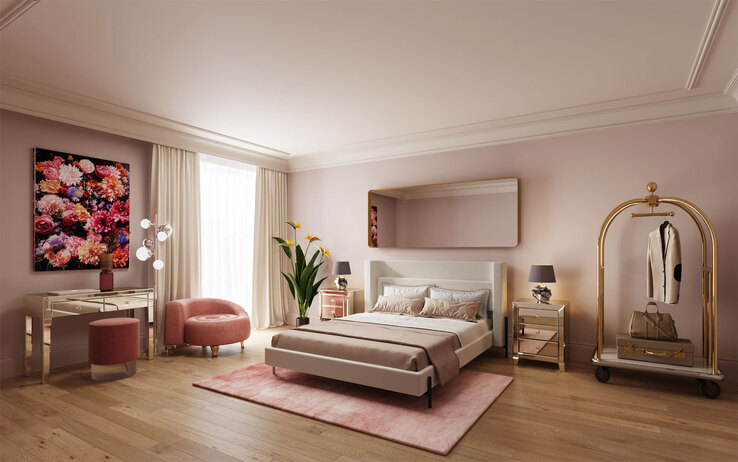 KARE DESIGN Nachtkonsole LUXURY 49 x 50 cm verspiegelt