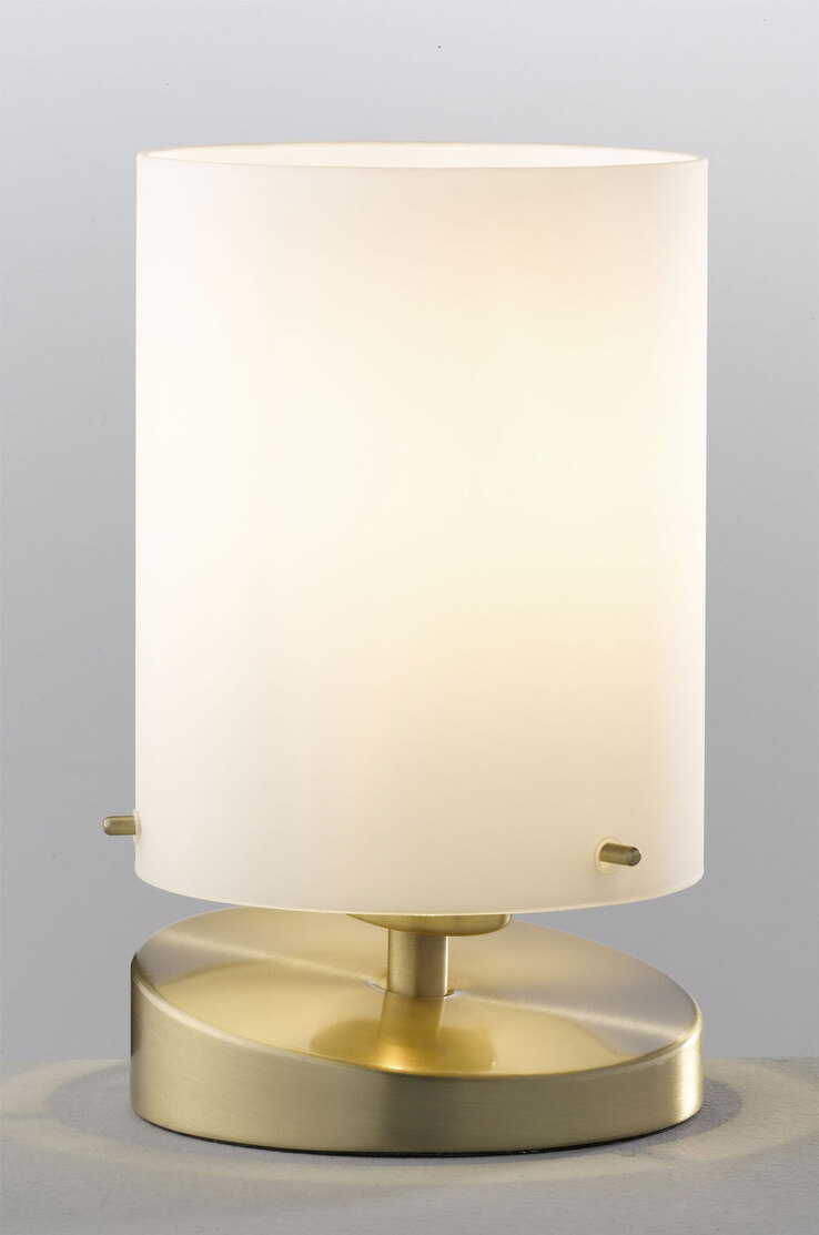 casaNOVA Retrofit Tischlampe LIDA messingfarbig