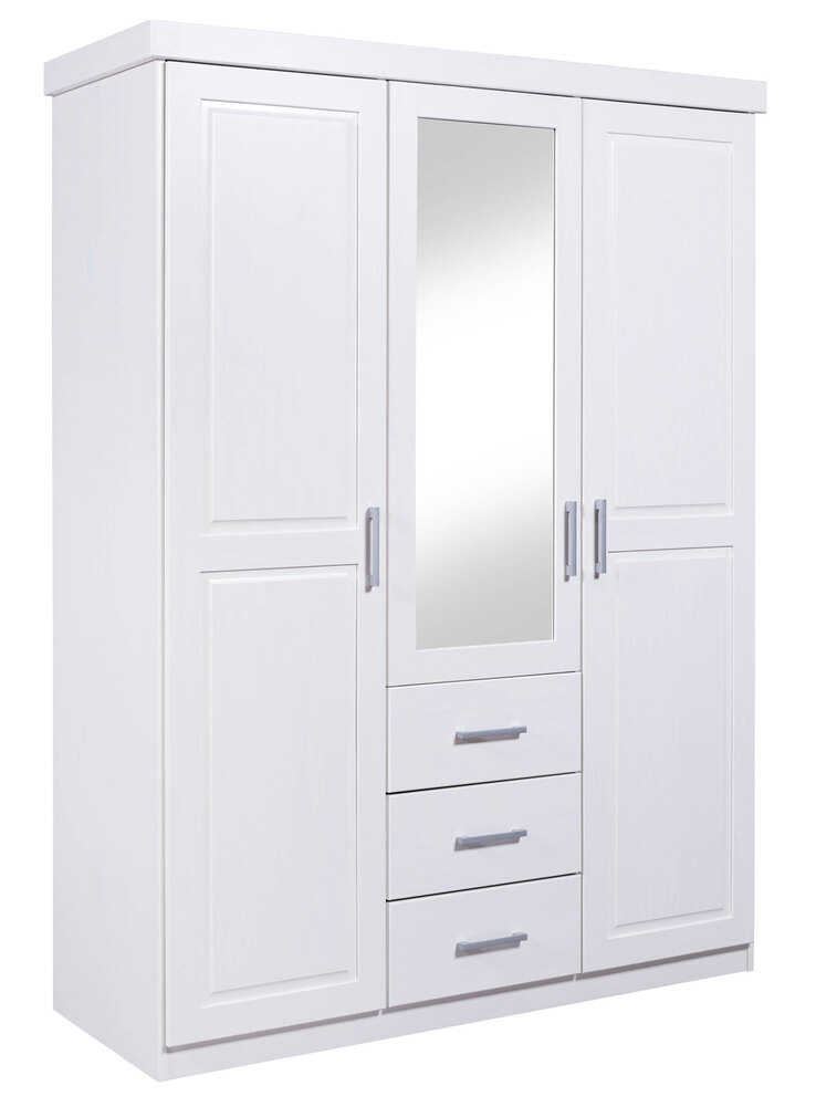 Drehtürenschrank THILO 140 x 190 cm weiß