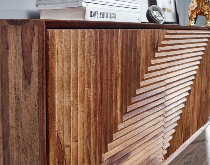 Sideboard 148 x 72 cm Sheesham massiv