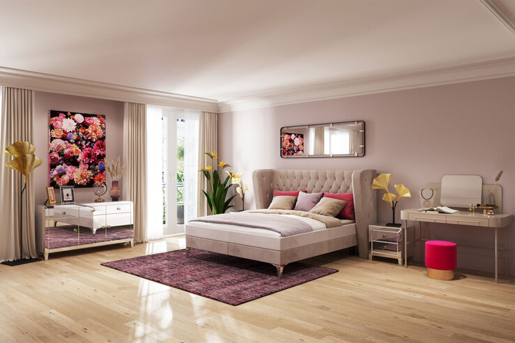 KARE DESIGN Nachtkonsole LUXURY 49 x 50 cm verspiegelt