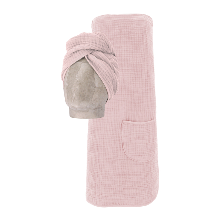 VOSSEN Saunakilt/Turban MY MOMENTS 2-teilig pearl skin