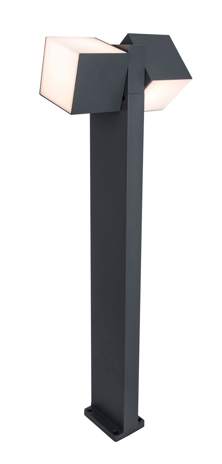 ECO-LIGHT LED Wegeleuchte CUBA 2-flg anthrazit