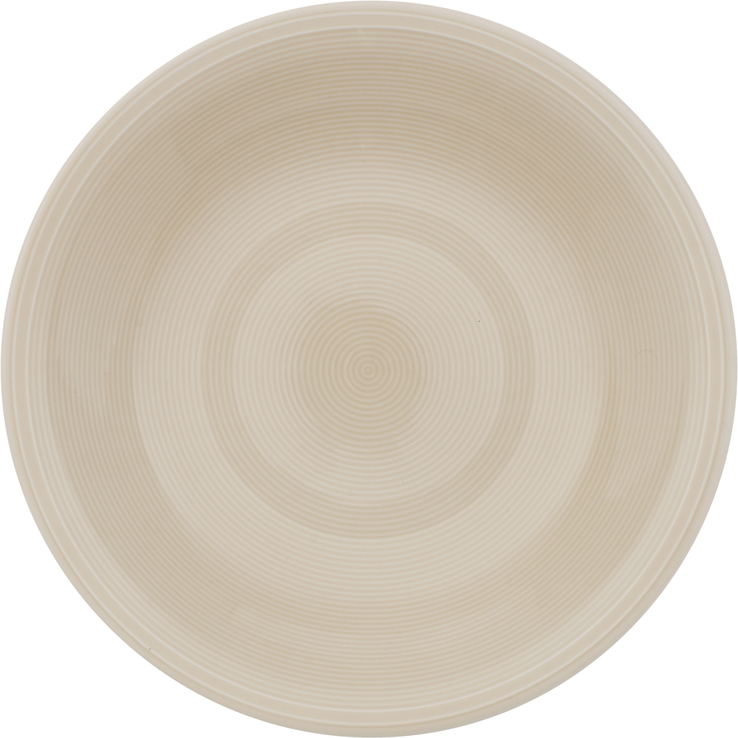 like. Suppenteller COLOR LOOP SAND 23,5 cm Porzellan beige