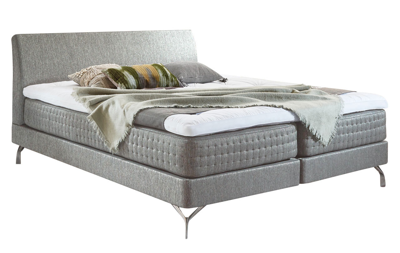 MONDO Boxspringbett SENTA 180 x 200 cm Anouk Silver