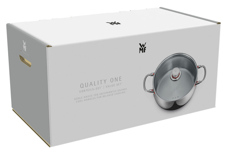 WMF Topfset QUALITY ONE 5-teilig Edelstahl silberfarbig