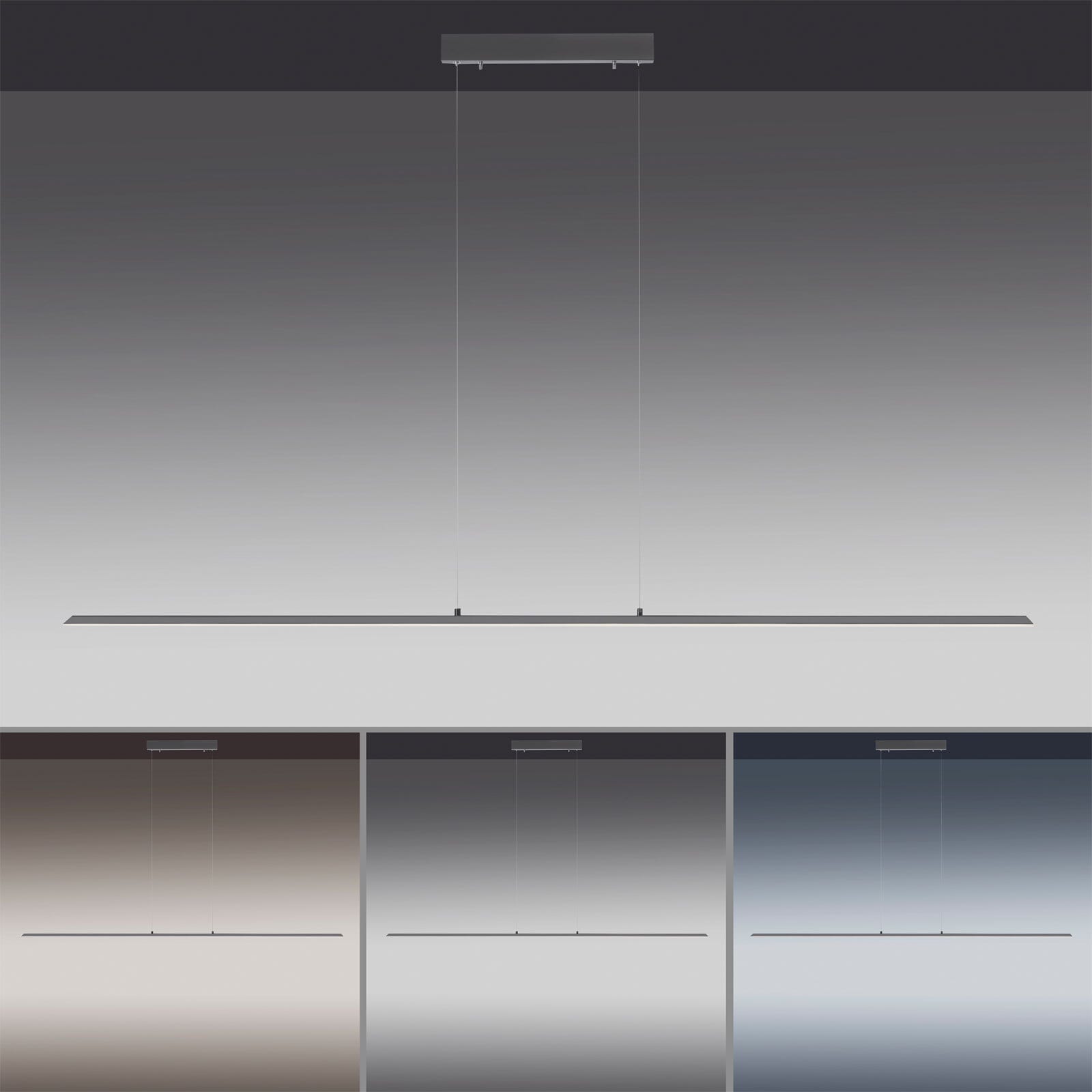 Paul Neuhaus LED Balkenpendel PURE-LITE 160 cm anthrazit
