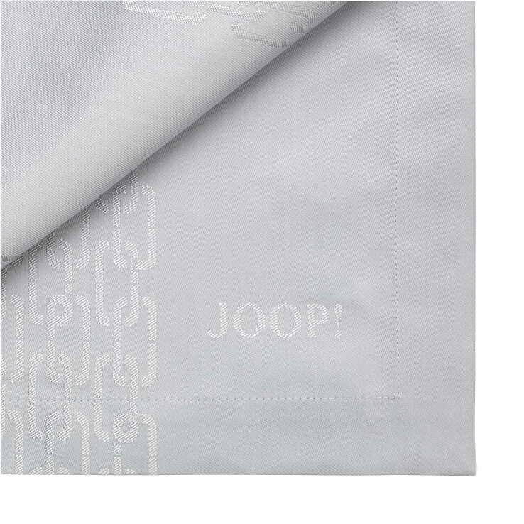 JOOP! Serviette CHAINS 2er Set silberfarbig