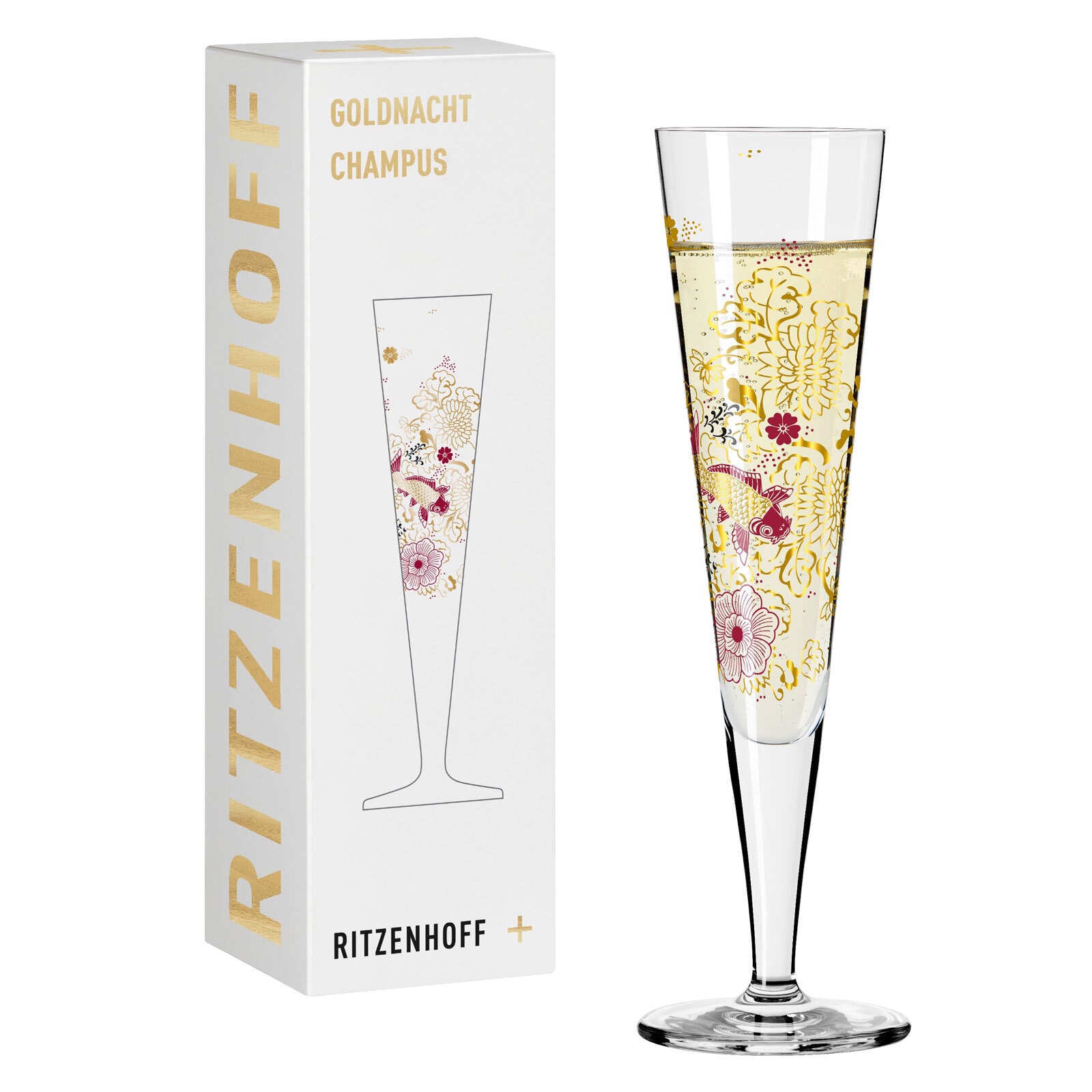 RITZENHOFF Champagnerglas GOLDNACHT IV K. STOCKEBRAND