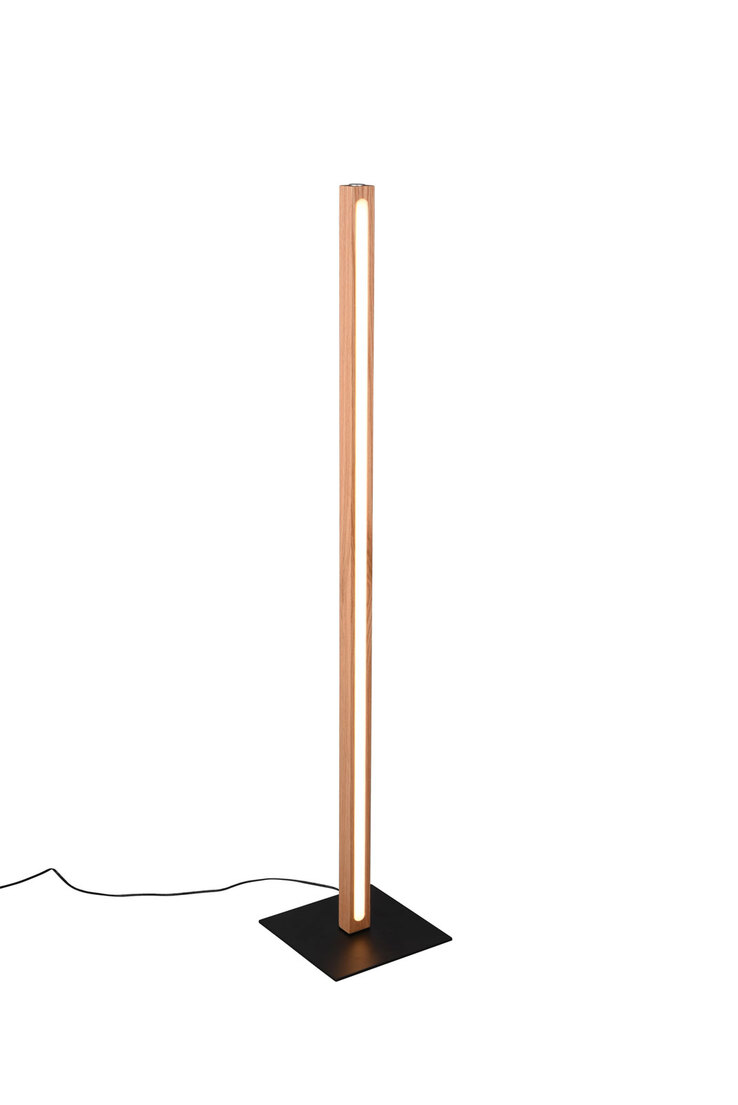 TRIO LED Stehlampe BELLARI naturfarbig