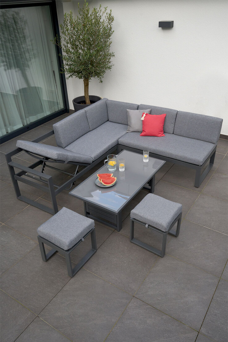 Garden FLAIR Dining Gartenlounge LANGEOOG 5-teilig