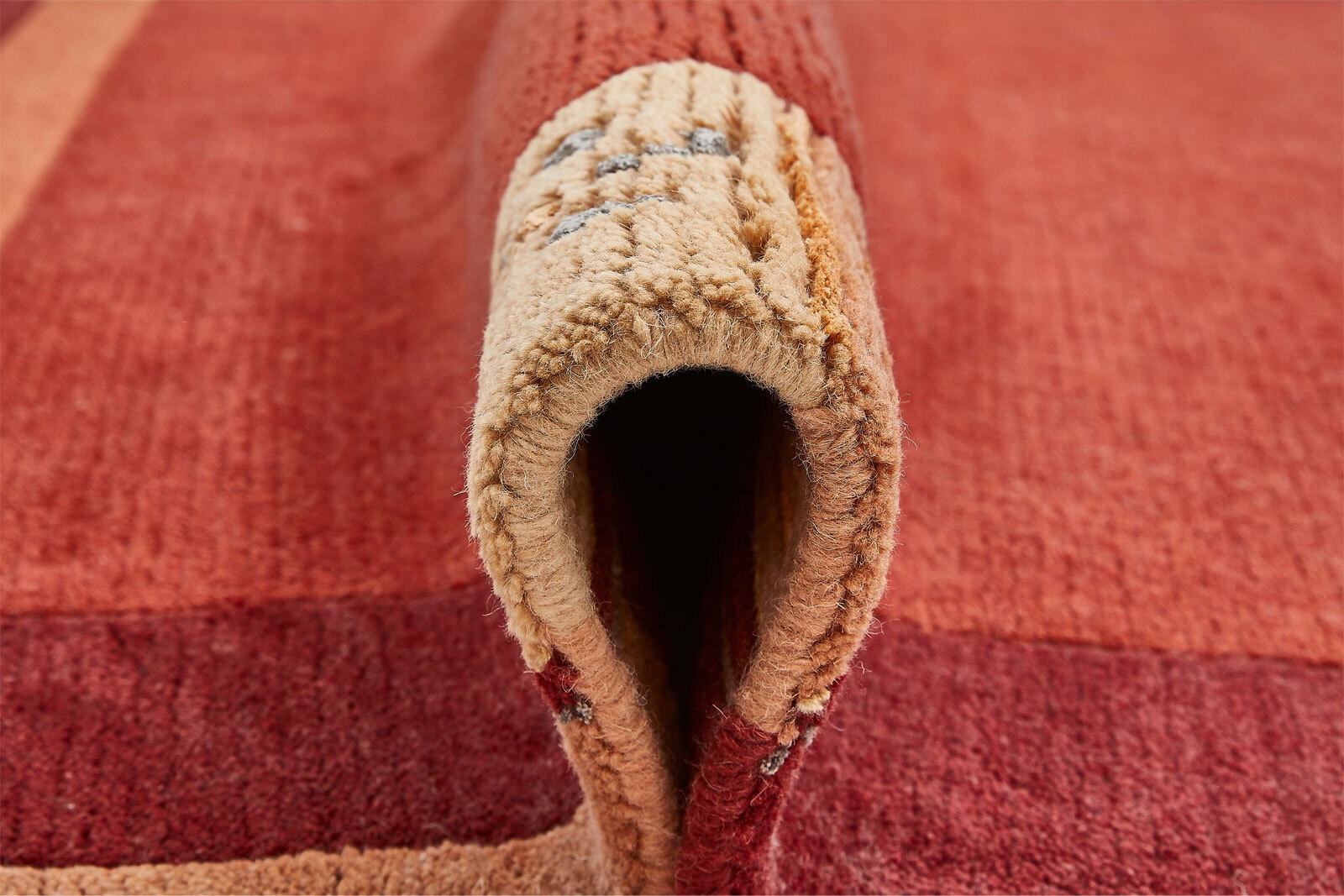 Teppich MANALI 200 cm rund rot