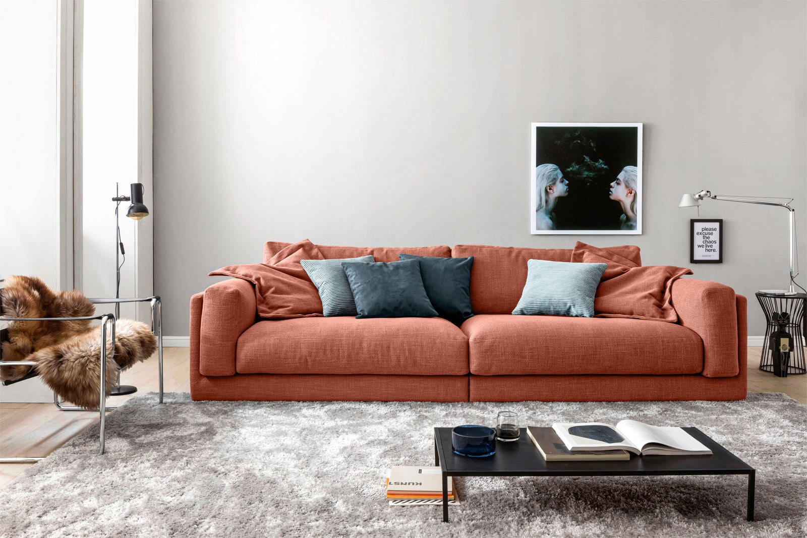 Ole Gunderson Bigsofa LASSE peach