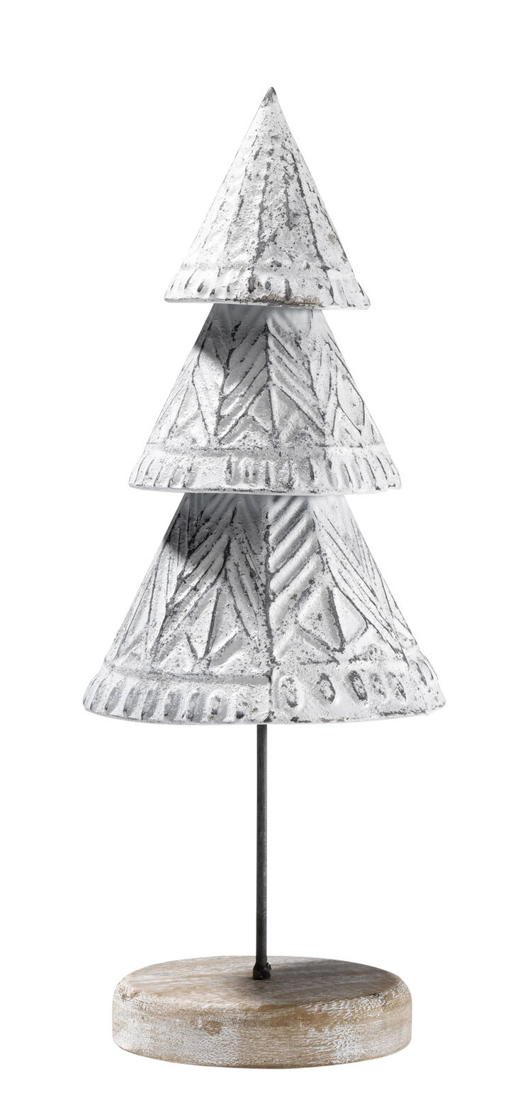 casaNOVA Weihnachtsdeko Tannenbaum I 32 cm weiß