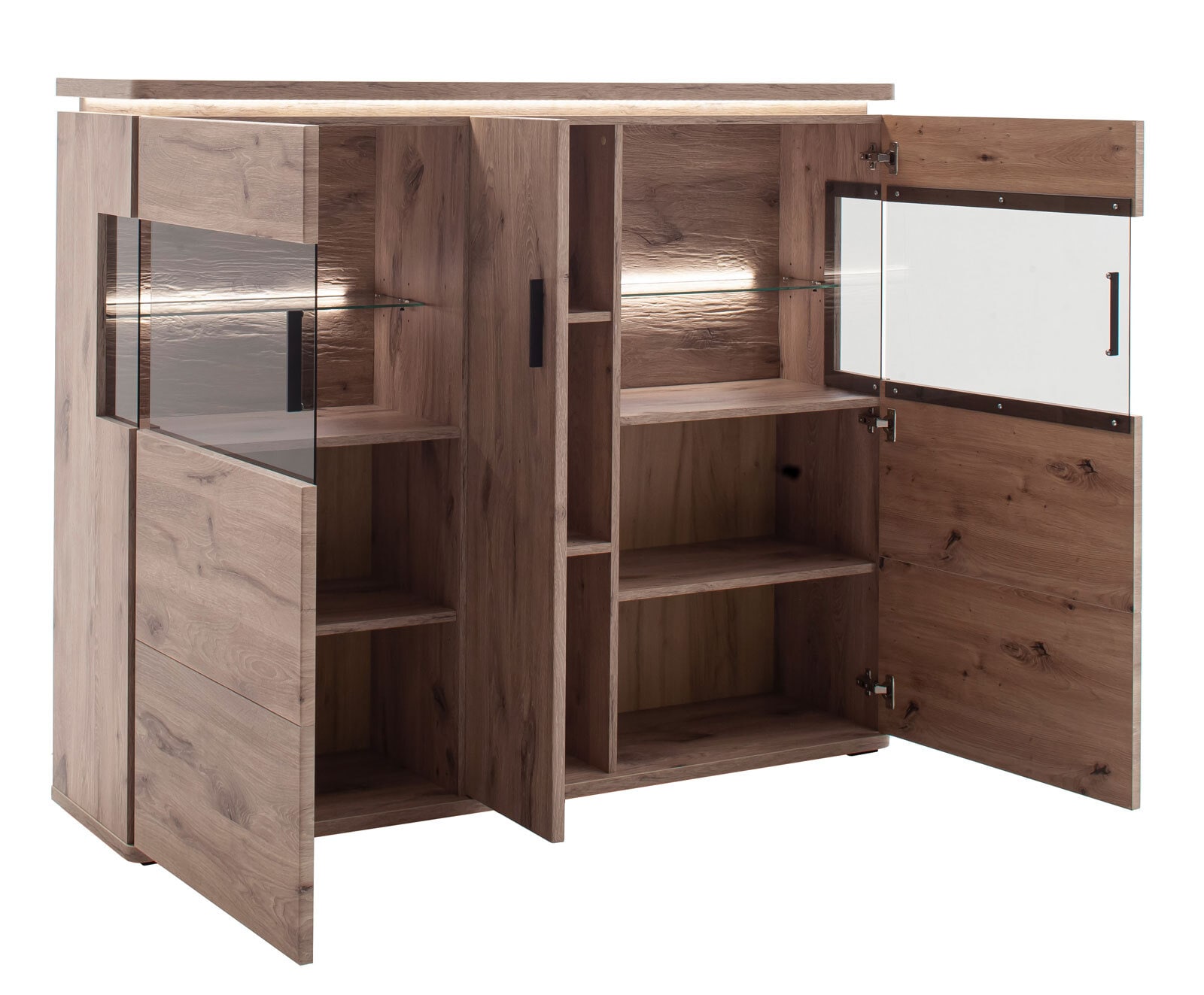 CASAVANTI Highboard MODENA 150 x 125 cm Viking Oak