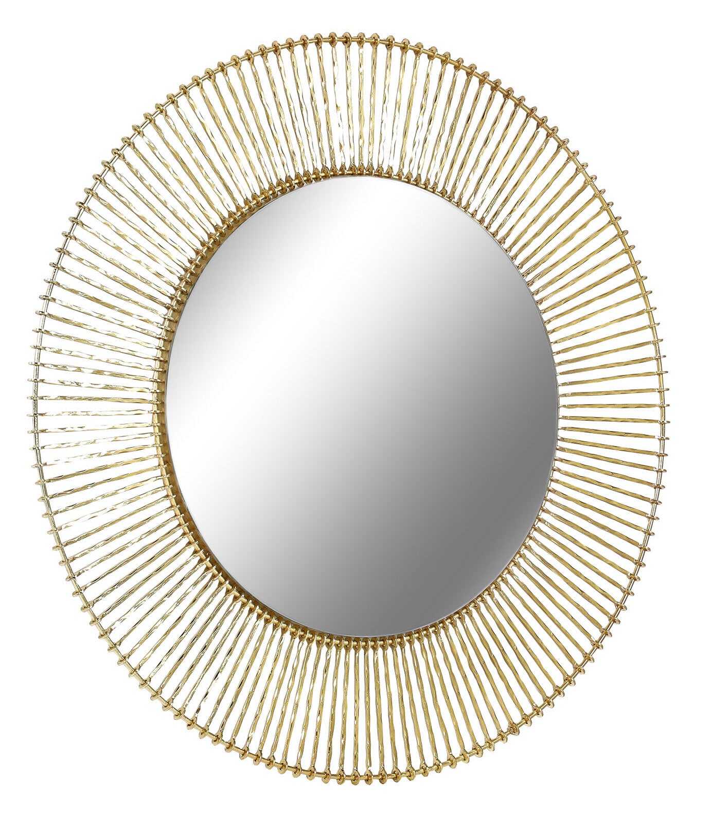 INTERhome Spiegel rund MODA 73 cm goldfarbig