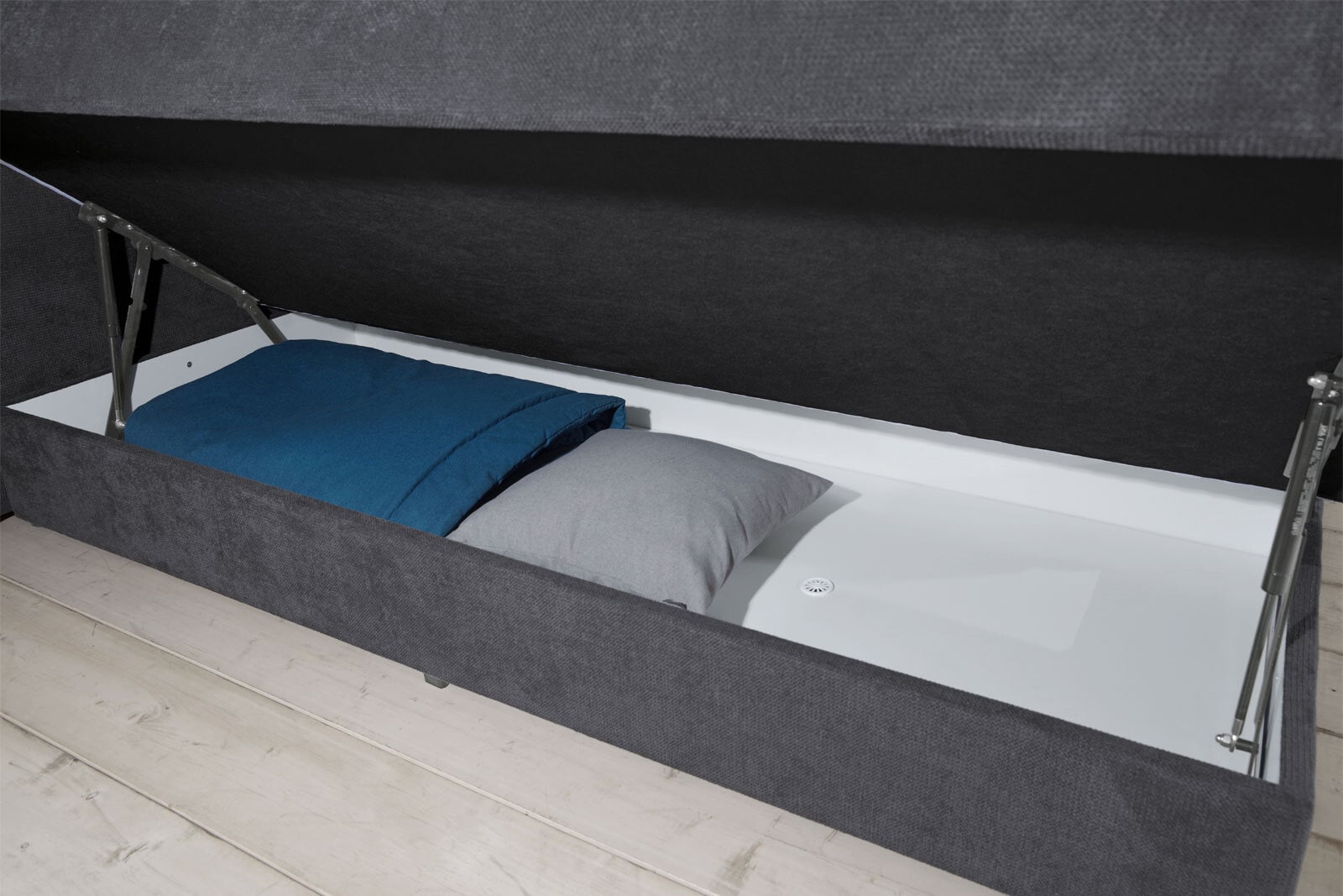 Boxspringbett PORTAGE 180 x 200 cm anthrazit