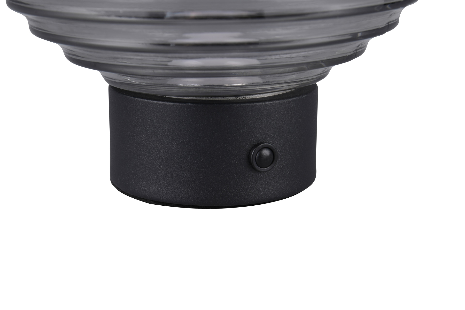 RL Akku LED Tischlampe EARL schwarz /rauchfarbig