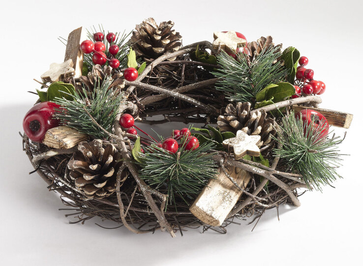 casaNOVA Weihnachtsdeko Kranz I TANNENDUFT & LICHTERGLANZ