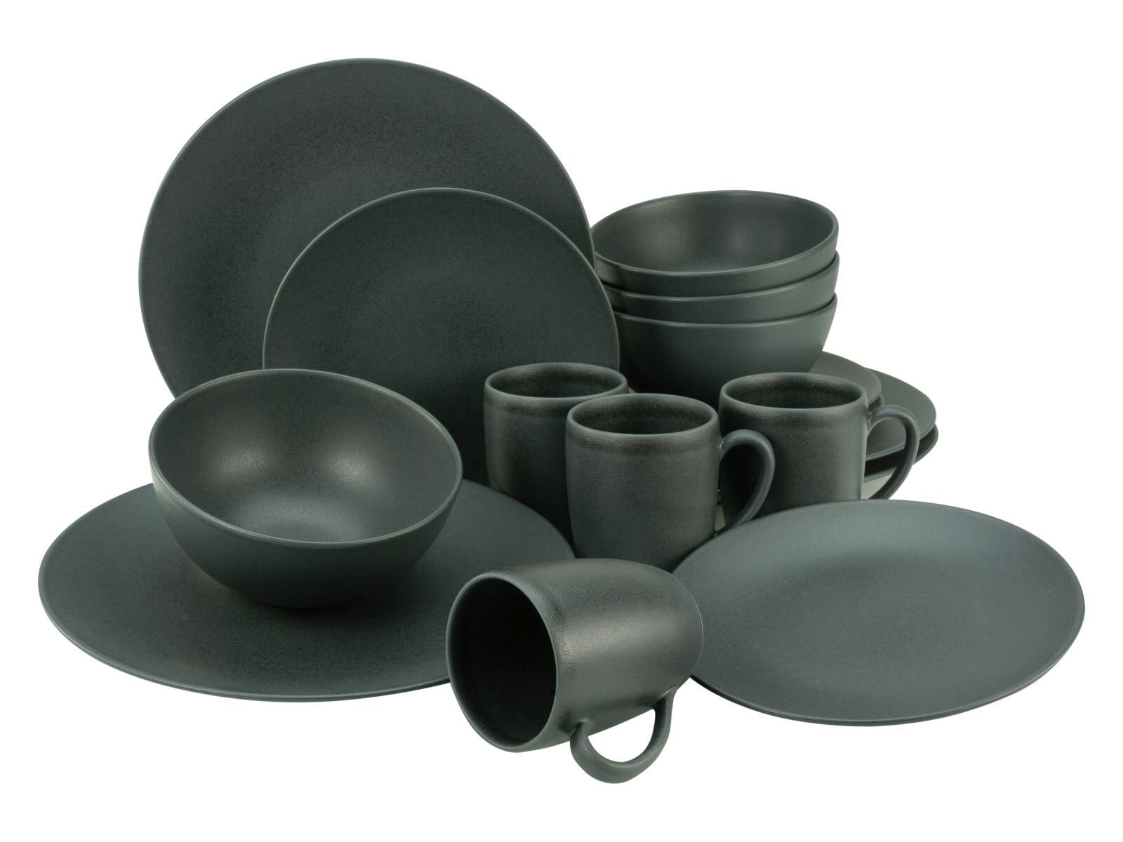 CreaTable Kombiservice SOFT TOUCH BLACK 16-teilig schwarz