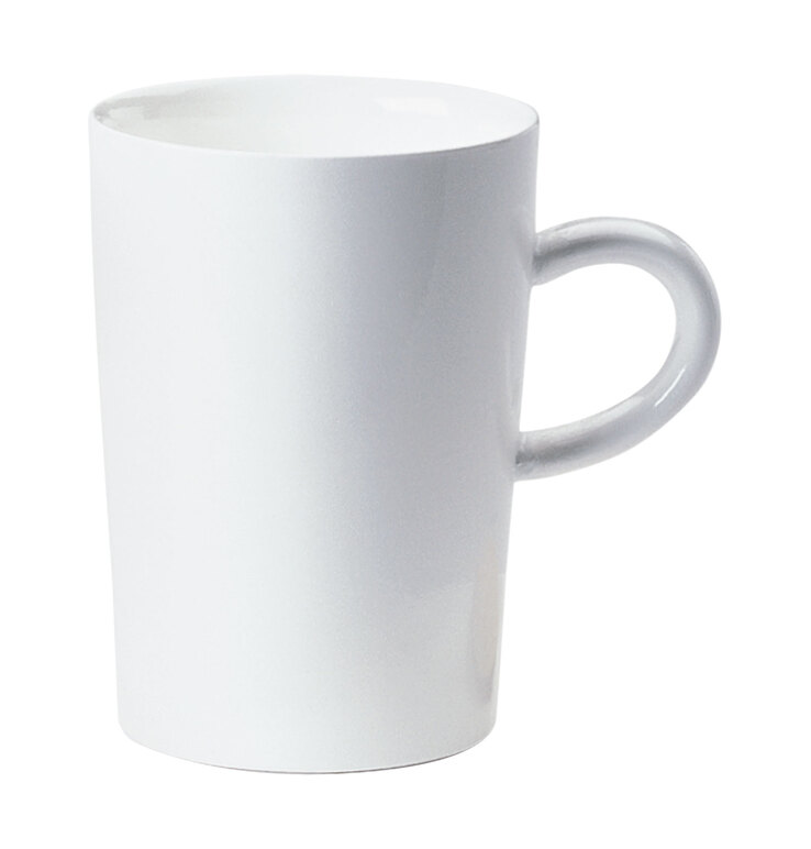 KAHLA Kaffeebecher FIVE SENSES 6er Set 350 ml Porzellan weiß