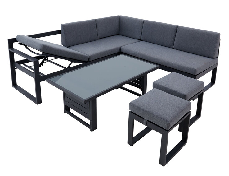 Garden FLAIR Dining Gartenlounge LANGEOOG 5-teilig