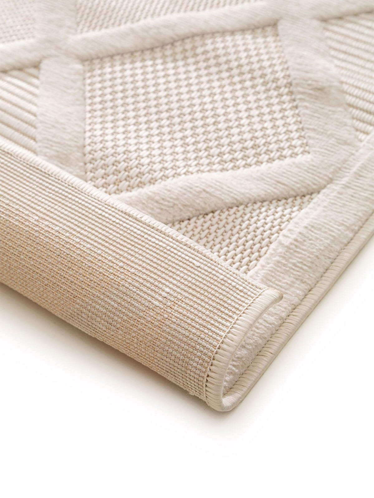 benuta nest Teppich IN- BONTE 120 x 170 cm cream