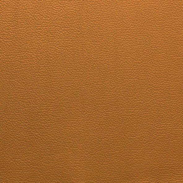Ecksofa HOBART 207 x 260 cm mit Schlaffunktion rechts Lederbezug amberbraun