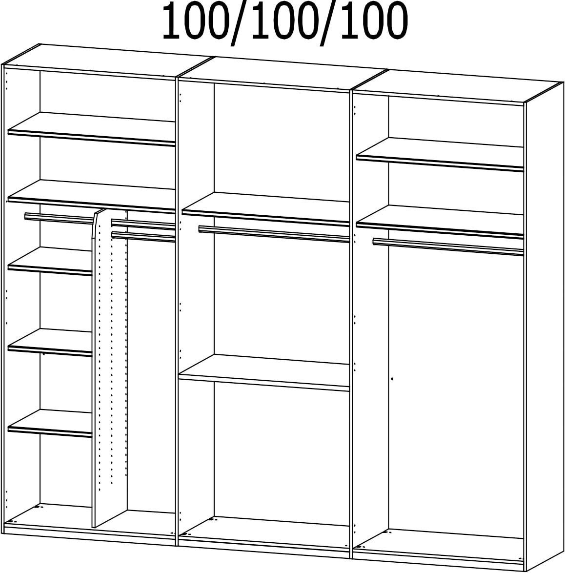 Kleiderschrank PURISMA Seidengrau