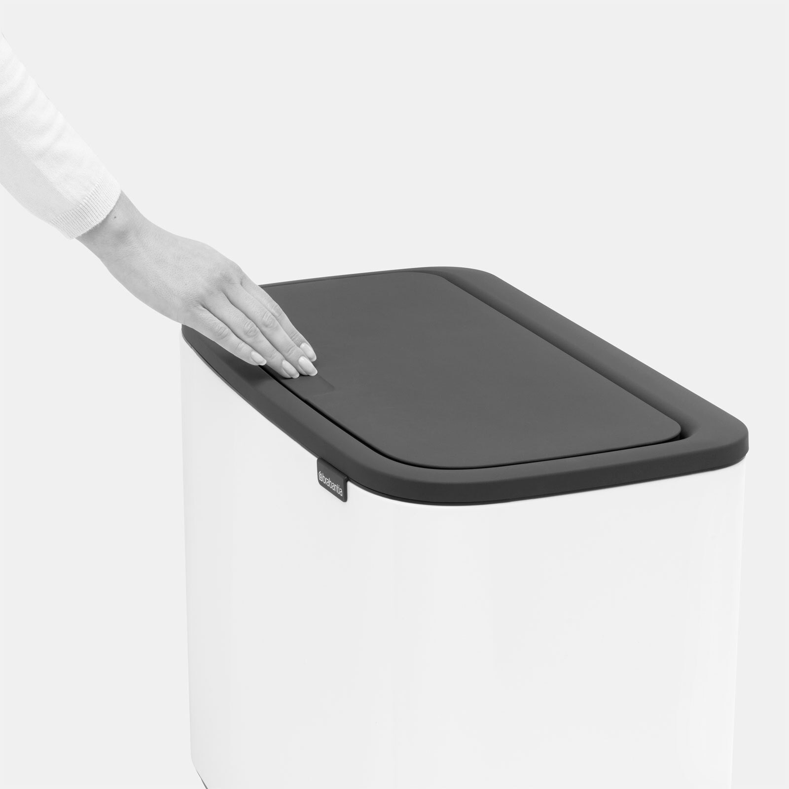 brabantia Mülleimer BO TOUCH BIN 11 + 23 Liter white