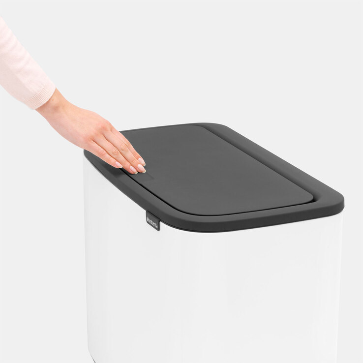 brabantia Mülleimer BO TOUCH BIN 11 + 23 Liter white