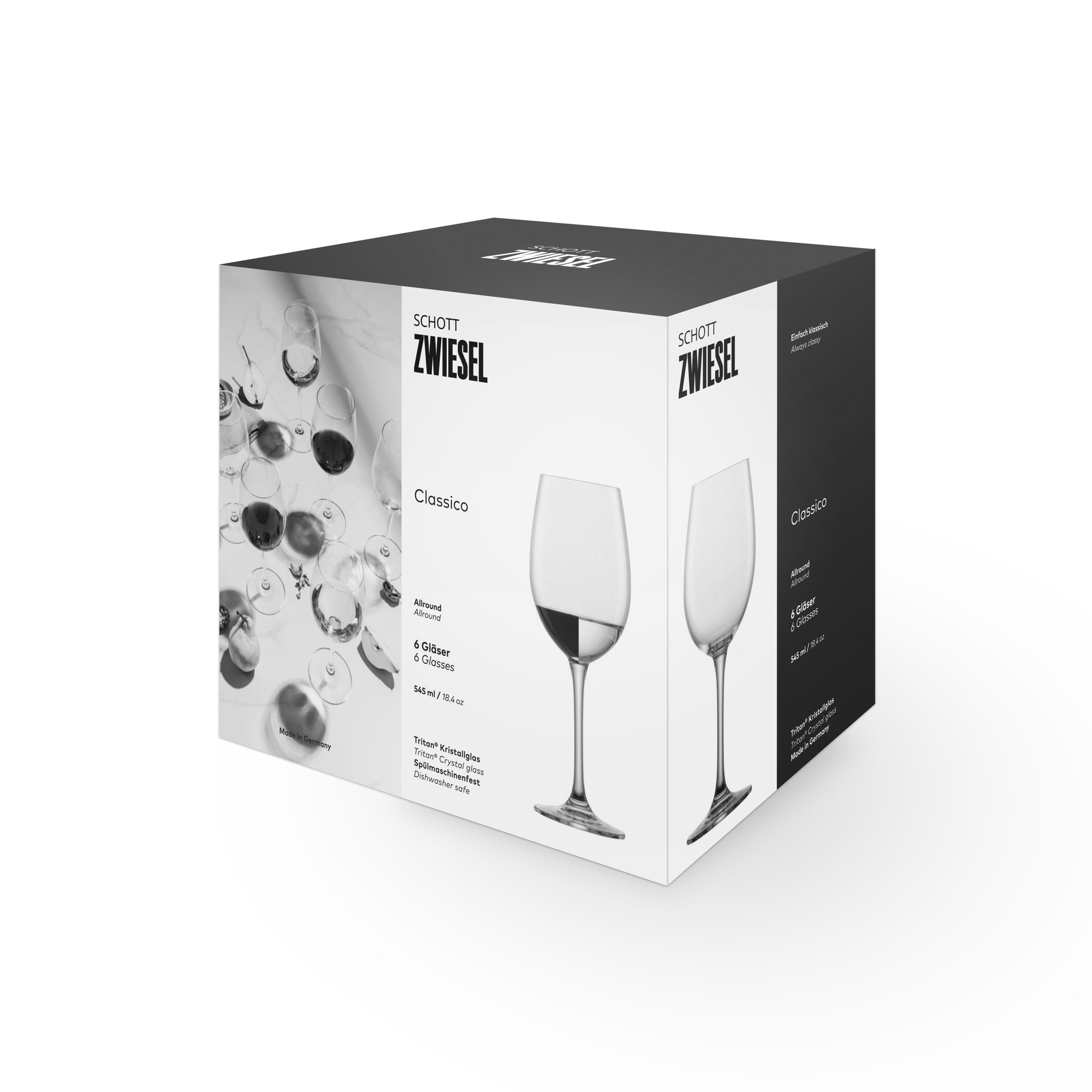 SCHOTT ZWIESEL Rotweinglas CLASSICO 6er Set 545 ml