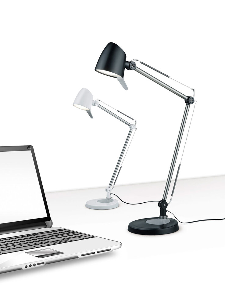 TRIO CCT LED Schreibtischlampe RADO schwarz