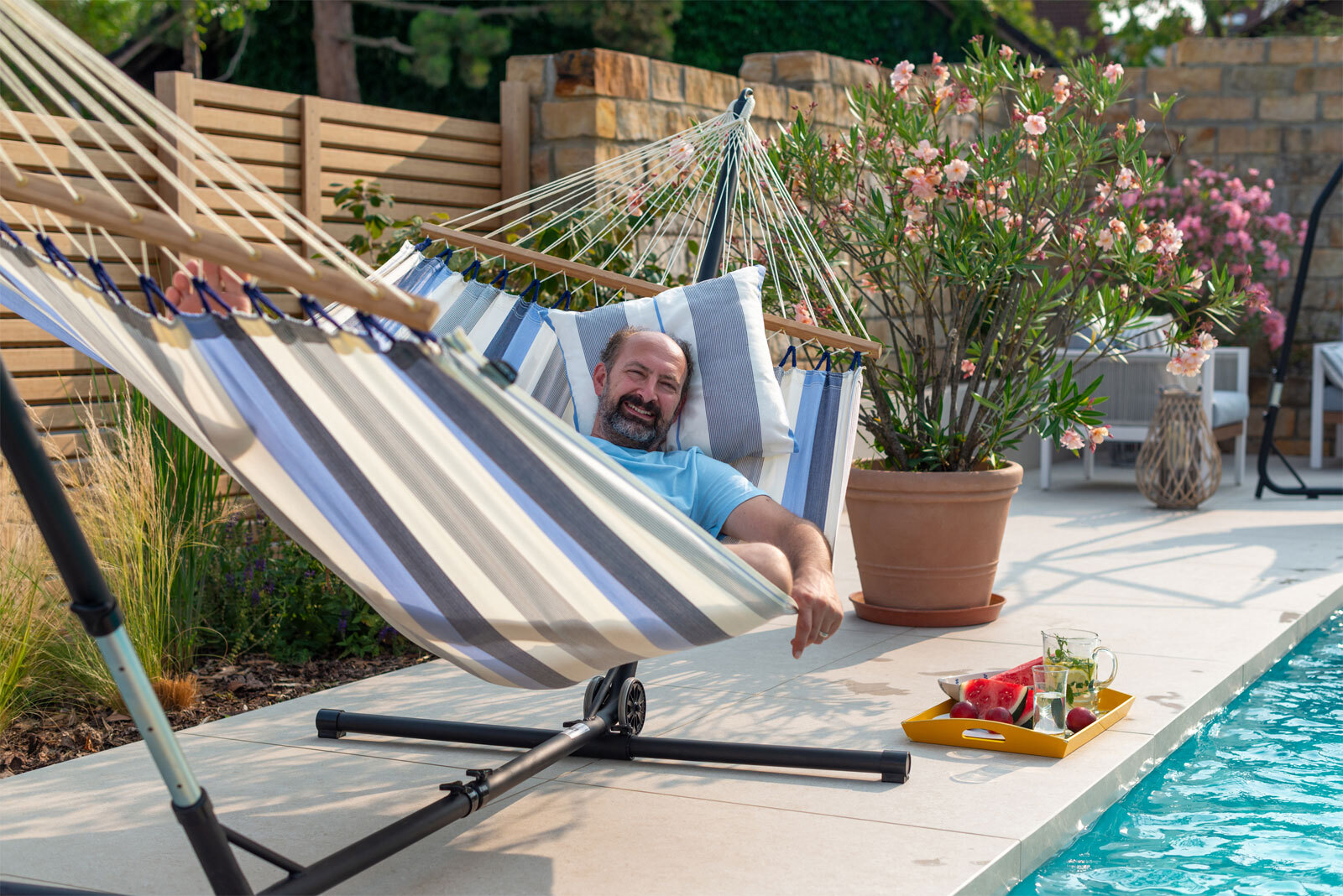 LA SIESTA Hängemattengestell ESTEREL Universal anthrazit