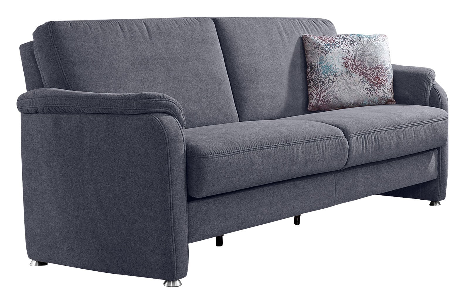 CASAVANTI 3-Sitzer Sofa MARLEN 180 x 85 cm Stoffbezug grau