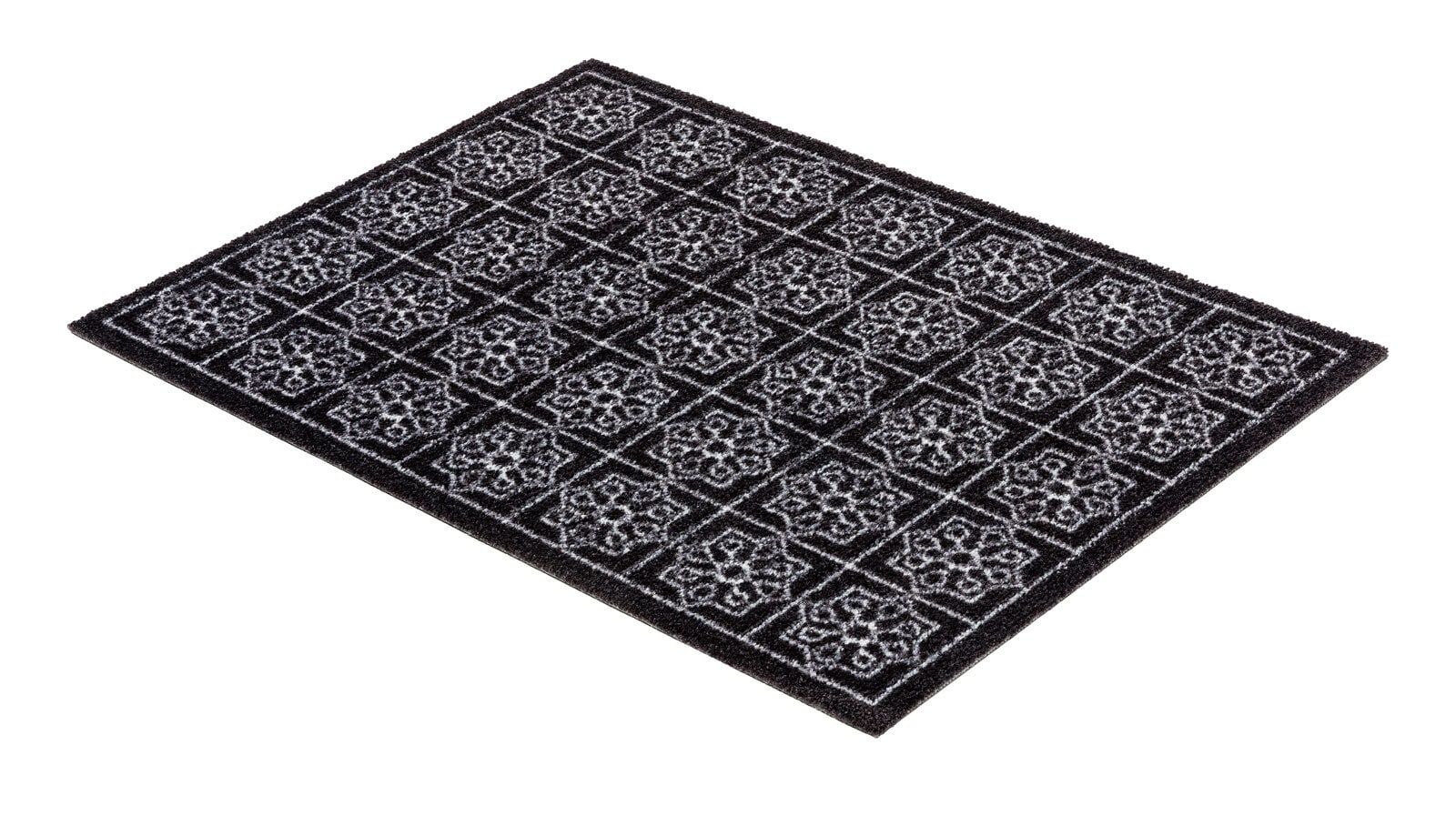 Fußmatte MIABELLA FLIESEN 50 x 70 cm grau/schwarz