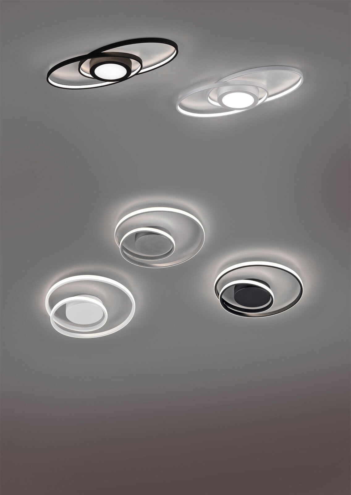 RL LED Deckenlampe ZIBAL titanfarbig