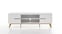 Phill Hill Lowboard RIBE 169 x 59 x 40 cm Nachbildung weiß/Absetzung braun