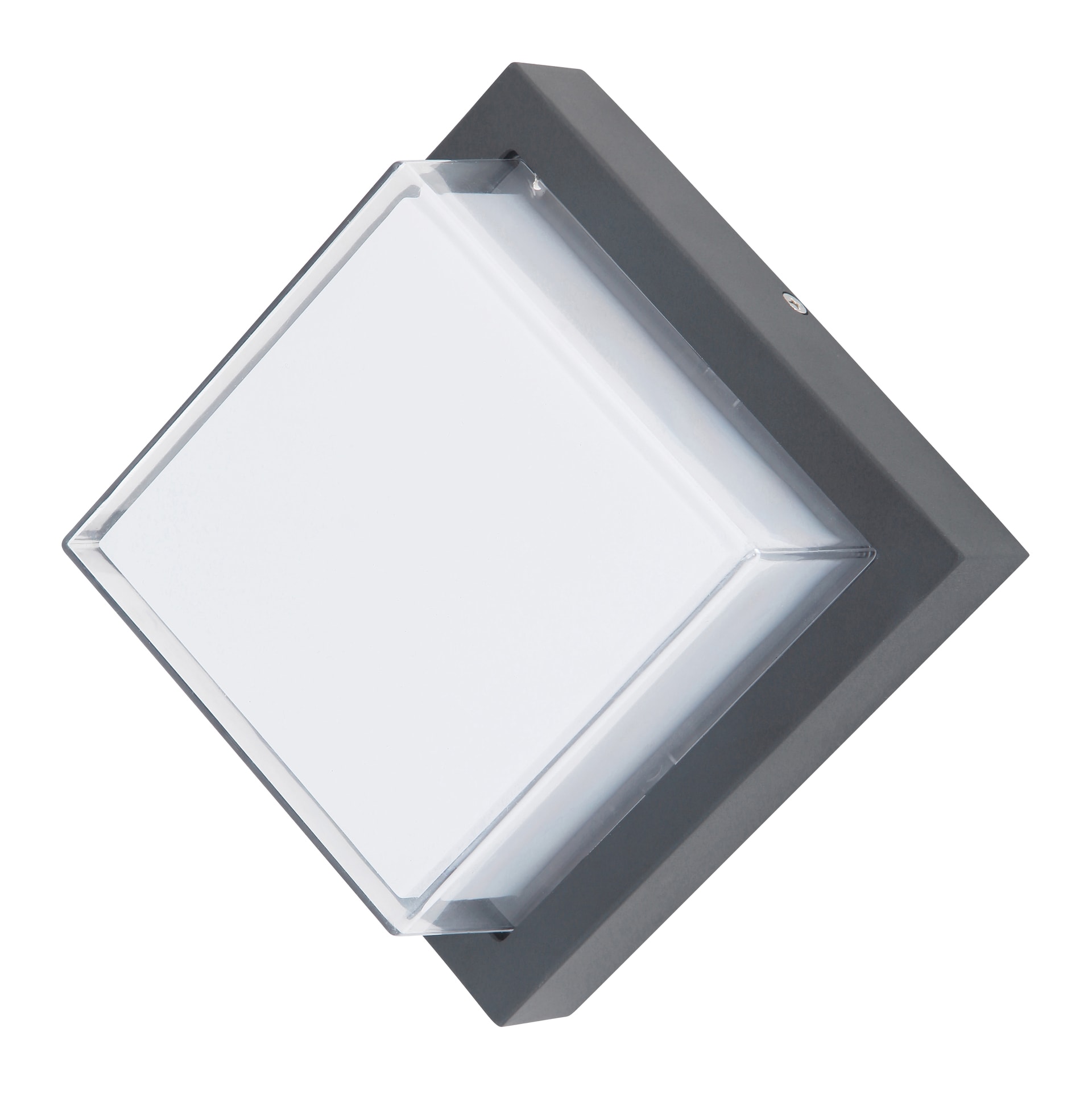 GLOBO LED Außenwandleuchte JALLA II 16x16 cm anthrazit