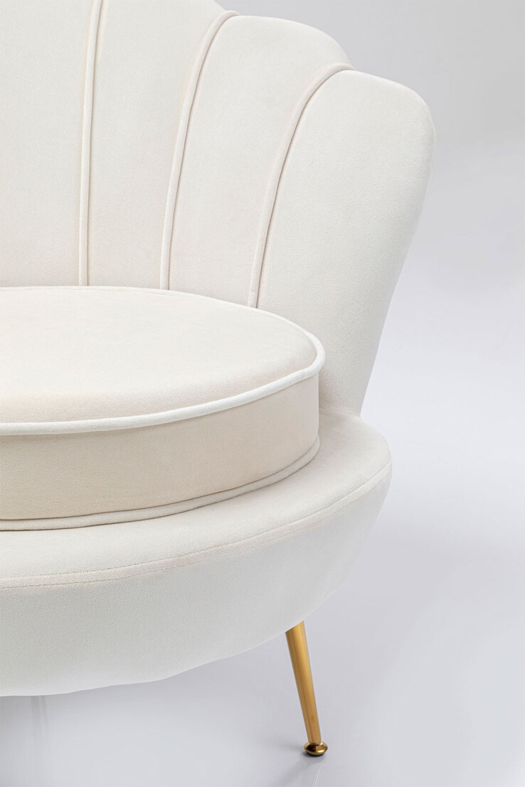 KARE DESIGN Cocktailsessel WATER LILY cremeweiß