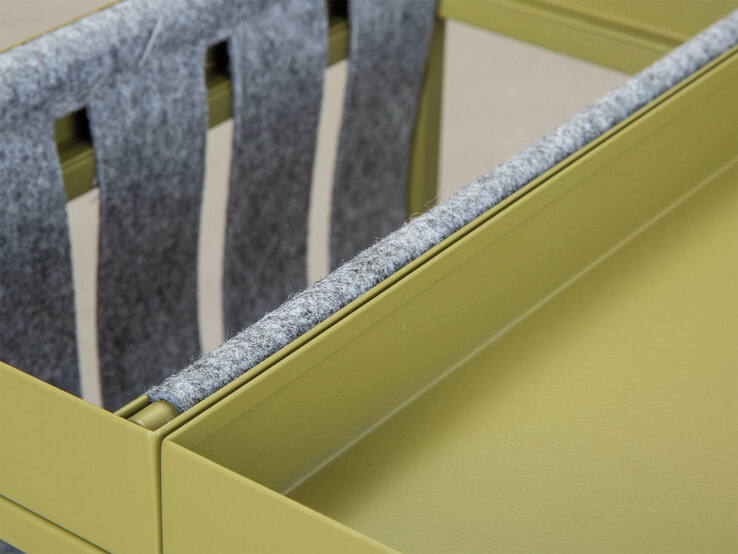 Beistelltisch TILL 35 x 40 cm Metall Olive
