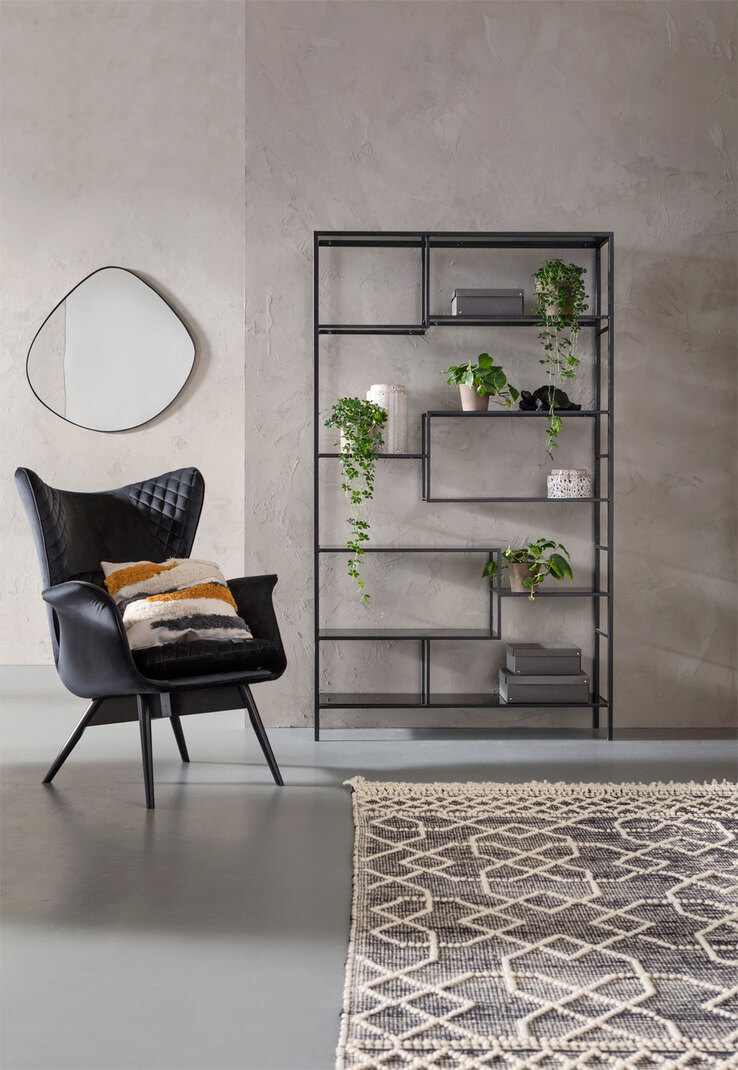 KARE DESIGN Regal LOFT 115 x 195 cm schwarz