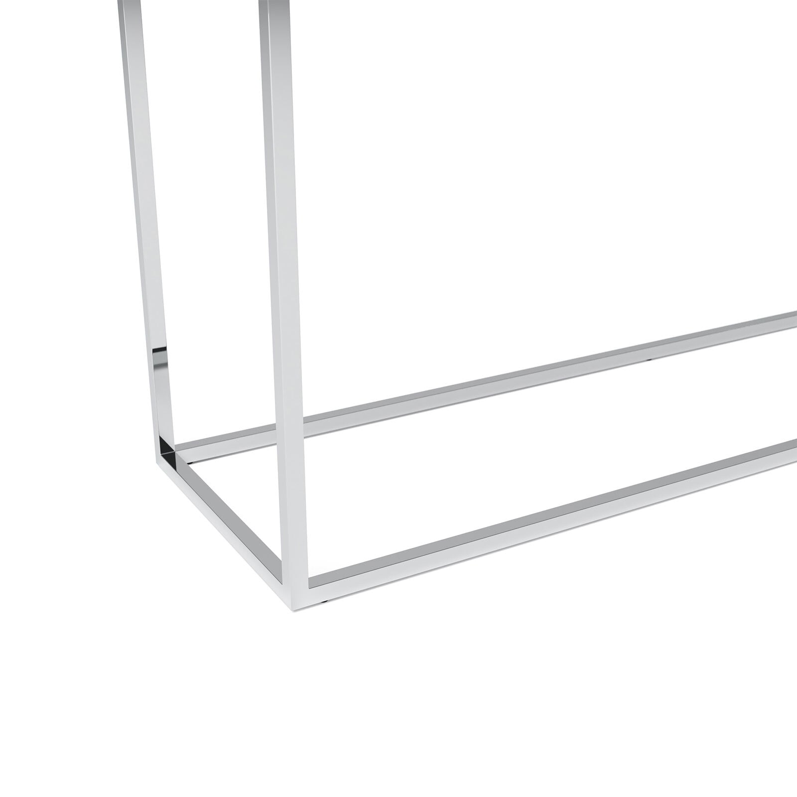 JOOP! Regal CUBE 120 x 56 cm silberfarbig / Glas Optiwhite