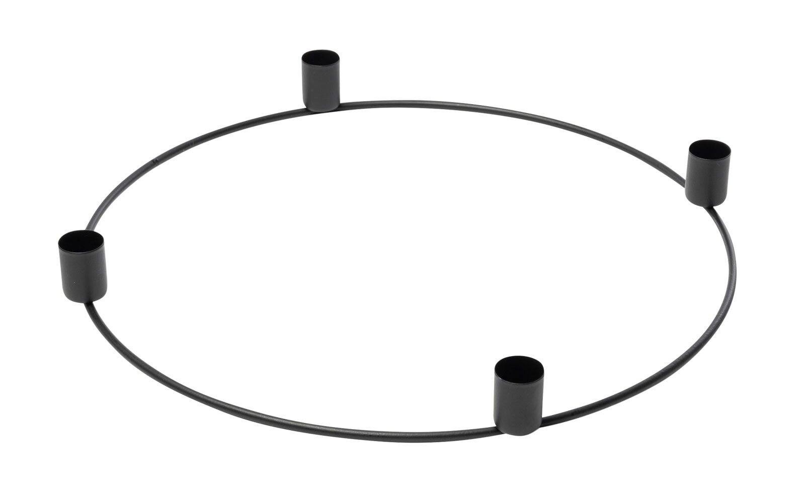 Adventskranz RING 23 cm schwarz