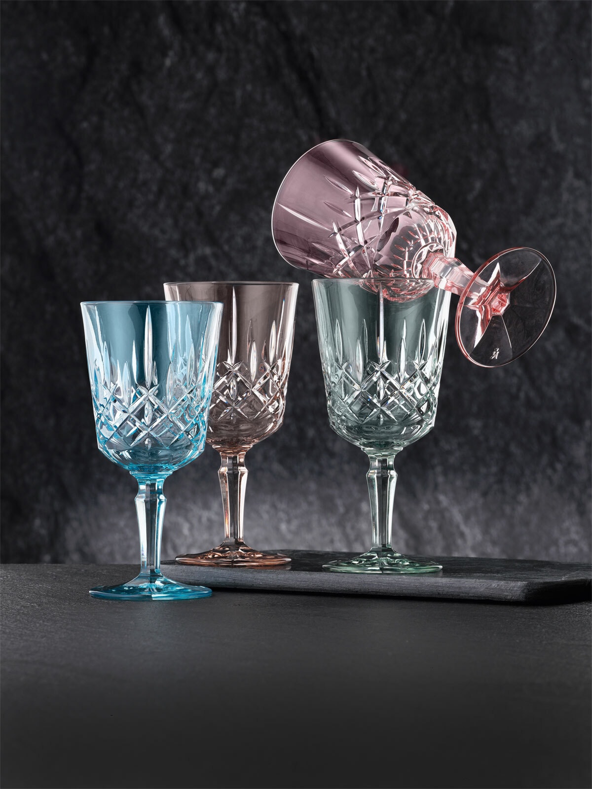 Nachtmann Cocktail- / Weinglas NOBLESSE 2er Set taupe Kristallglas