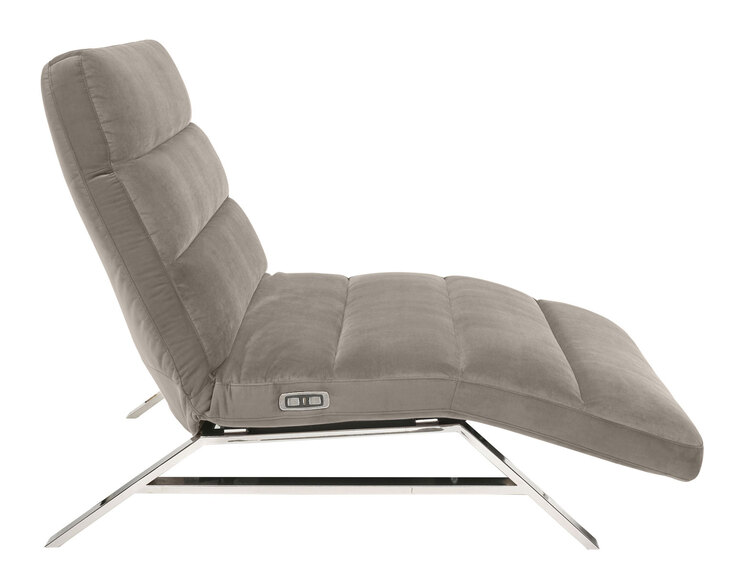 Ole Gunderson Relaxliege 158-198 x 120 cm Stoffbezug sandbeige