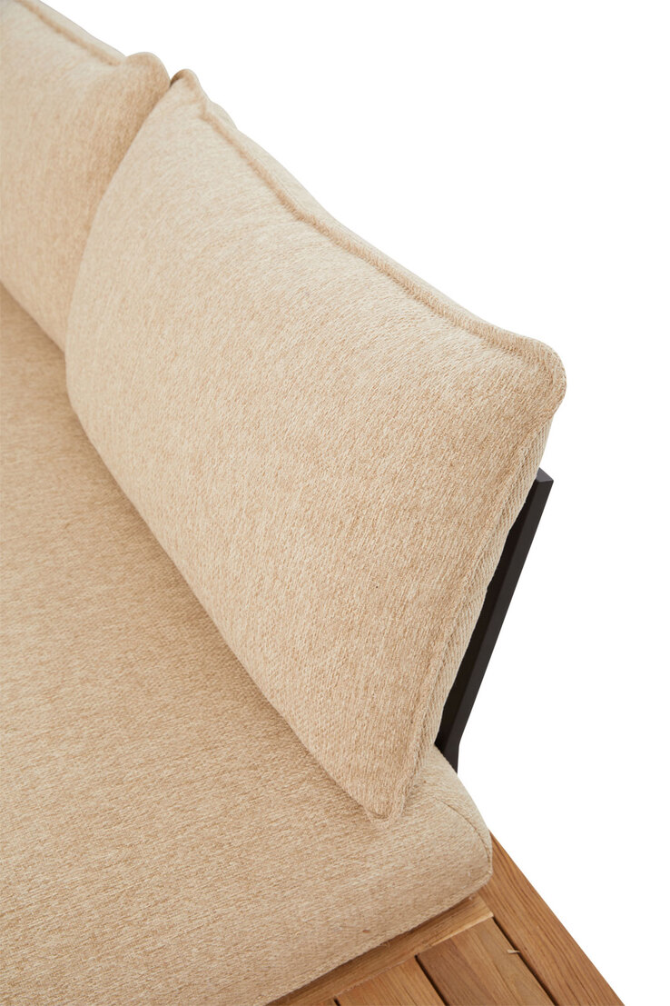 Garden FLAIR Loungeecke Garten OLIVIA 3-teilig Teak /beige