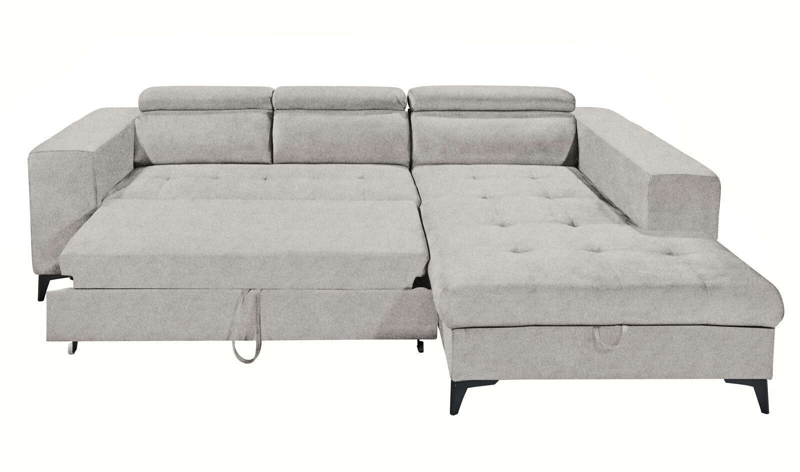 Ecksofa LIV'IN PRAG 282 x 195 cm grau