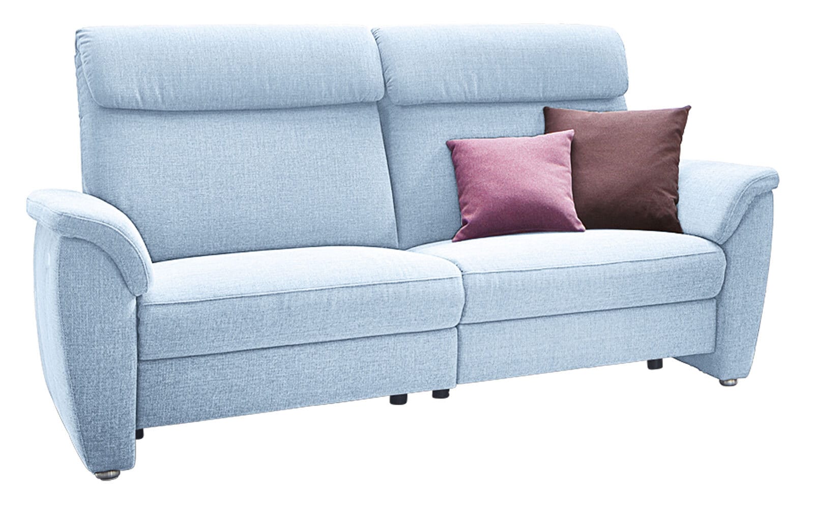 vito Sofa 2-Sitzer VOLLEY 168 x 97 cm Stoffbezug iceblue