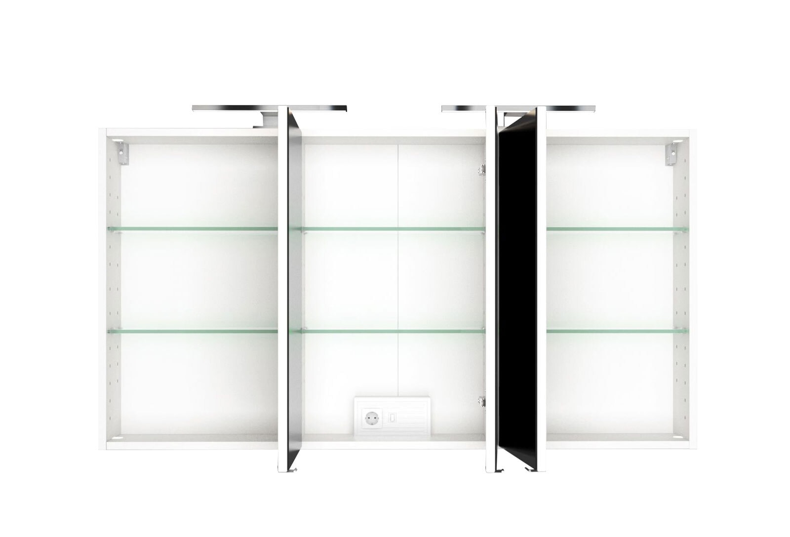 Spiegelschrank BAABE 120 x 66 cm Weiß matt